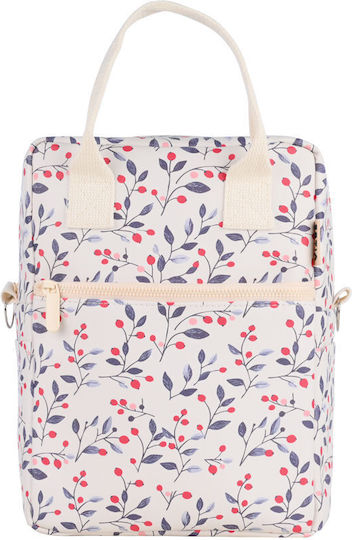 Estia Insulated Bag Handbag Save the Aegean 7 liters Bloom Beige L20 x W14 x H27cm