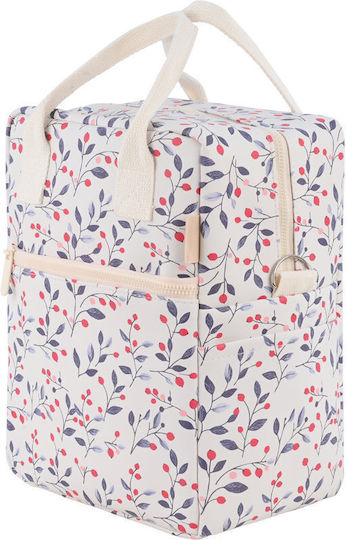 Estia Insulated Bag Handbag Save the Aegean 7 liters Bloom Beige L20 x W14 x H27cm
