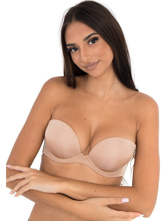 Basic Secret Push Up Bra without Underwire Light Beige