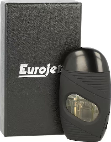 EuroJet Αντιανεμικός Αναπτήρας Φλόγας Τύπου Jet σε Καφέ χρώμα