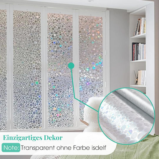 Selbstklebender Sichtschutz Fensterfolie UV-Schutz 45x200cm