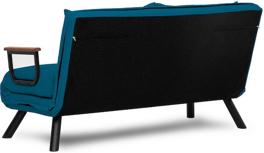 Sando Two-Seater Couch Bed Petrol Green 133x78x78 cm