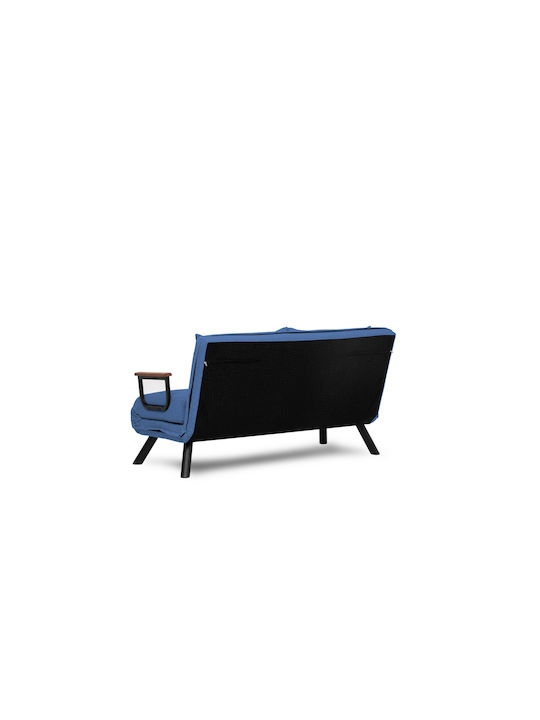 Sando Canapea Cu Două Locuri Pat Albastru Marin 133x78x78cm