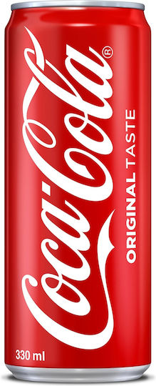 Coca-Cola Cola με Ανθρακικό σε Κουτί 330ml