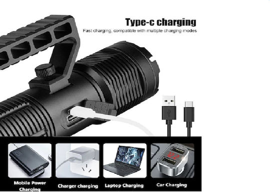 Wiederaufladbar Handstrahler LED mit maximaler Helligkeit 25lm Weiß