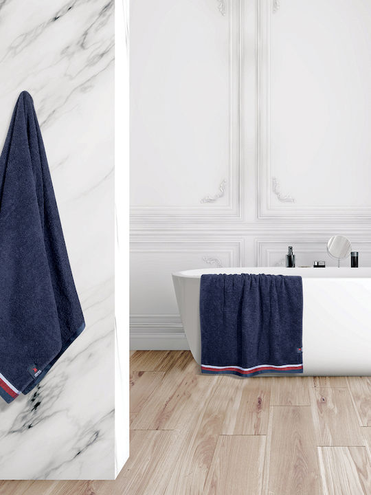 Greenwich Polo Club Bath Towel Set 3pcs 3063 Dark Blue Weight 520gr/m²