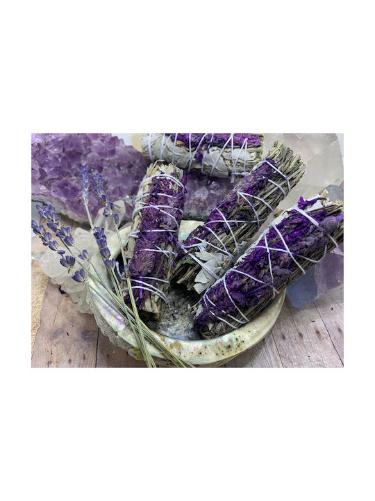 White Sage Smudge Lavender Sticks 3 Ραβδιά Θυμιάματος Λευκό Φασκόμηλο Λεβάντα
