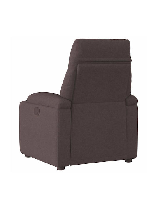 Liegesessel Dunkelbrauner Stoff 4015547