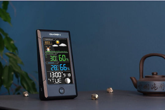 GoGEN Drahtlos Wetterstation Digital Tischplatte Schwarz