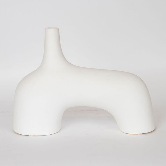 Vază Ceramică Albă 25x10xÎnălțime 34cm