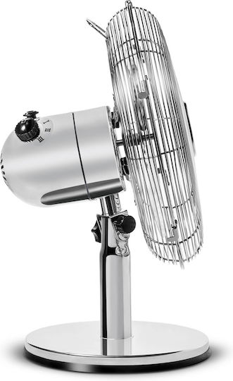 Singer Επιτραπέζιος Ανεμιστήρας 35W Διαμέτρου 30cm Ασημί