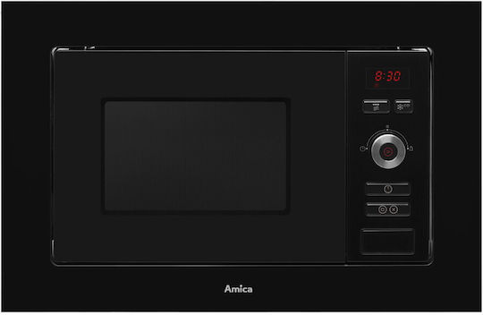Amica AMMB20E1GB Cuptor cu microunde încorporat cu Grill 20lt Negru