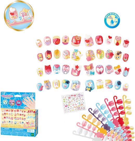 Epoch Toys Aquabeads Hearts & Ribbons Nail Refill Kit Παιδικό Mανό