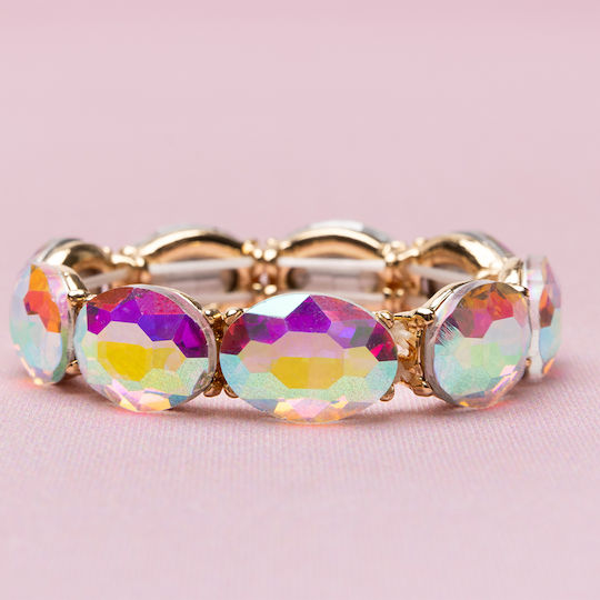 91806 Great Pretenders Armband Boutique Chic Gold Irisierende Edelsteine