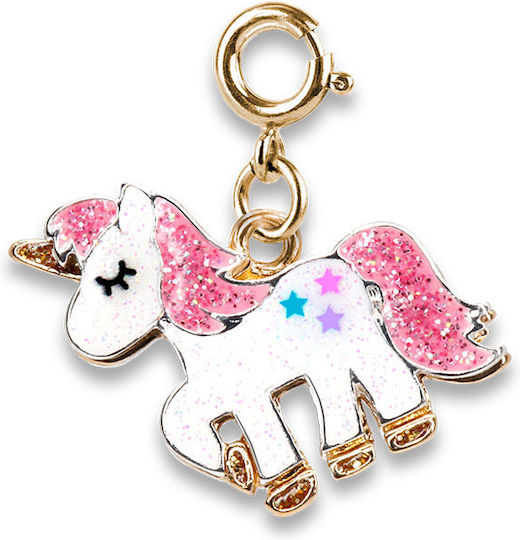 Charm Ιt Jewelry Game Gold Glitter Flamingo Charm