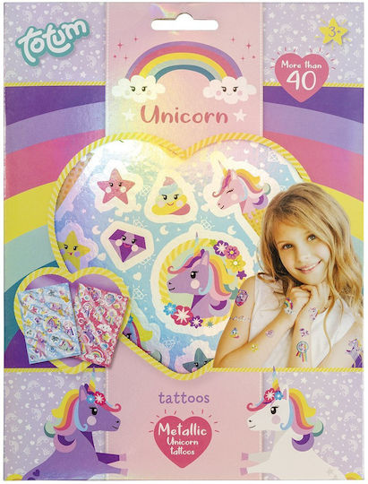 Temporary Tattoo Set Totum Unicorn 40 Pieces
