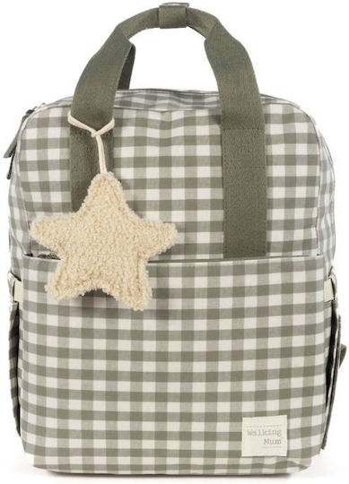 Walking Mum Backpack Diaper Bag Caetana Green 28x37x12cm