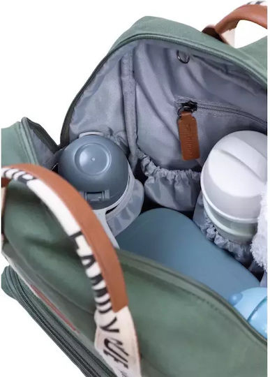 Childhome Τσάντα-Αλλαξιέρα Πλάτης Family Πράσινη 30x16x40εκ.