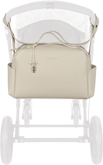 Pasito a Pasito Shoulder/Hand Diaper Bag Beige 38x28x16cm.