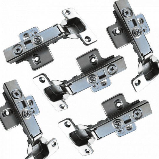 Metallic Cabinet Hinge Corner with Brake Κουμπωτός Ίσιος 16mm 100pcs