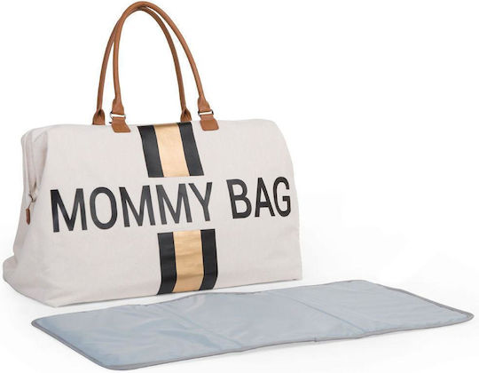 Childhome Geantă-Schimbător de Umăr/Mână Geantă de schimb Mommy Bag Bej 55x40cm.