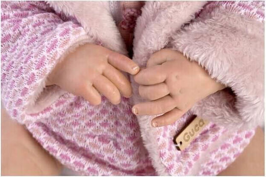 Guca Baby Doll Guca with Pink Jacket with Ears 46 cm.