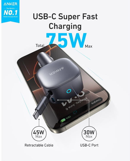 Anker Auto-Ladegerät mit einem Anschluss: 1xType-C