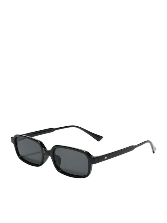 Ravello Unisex Sonnenbrillen mit Schwarzem Rahmen und Schwarzen Gläsern