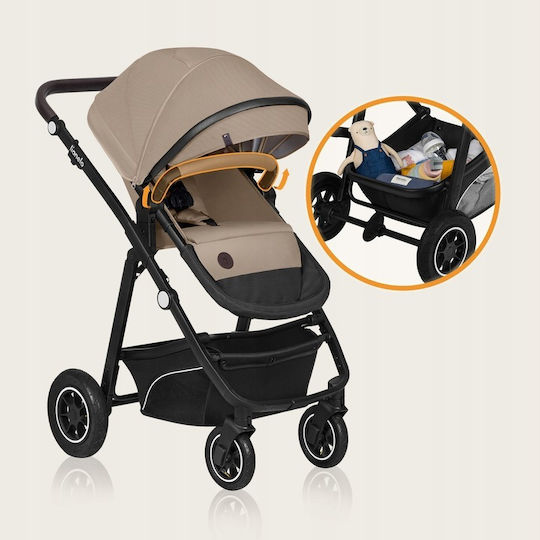 Bianca Adjustable 3 in 1 Baby Stroller Suitable for Newborn Beige Sand 11.75kg
