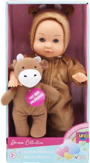 Luna Baby Doll Set with Animal and Sound for 2 Plus Years 30.5 cm Various Designs 1pc