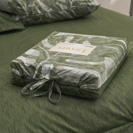 Charalambidis Textiles Сет Чаршафи 240x260см. Salonica Зелен 4бр
