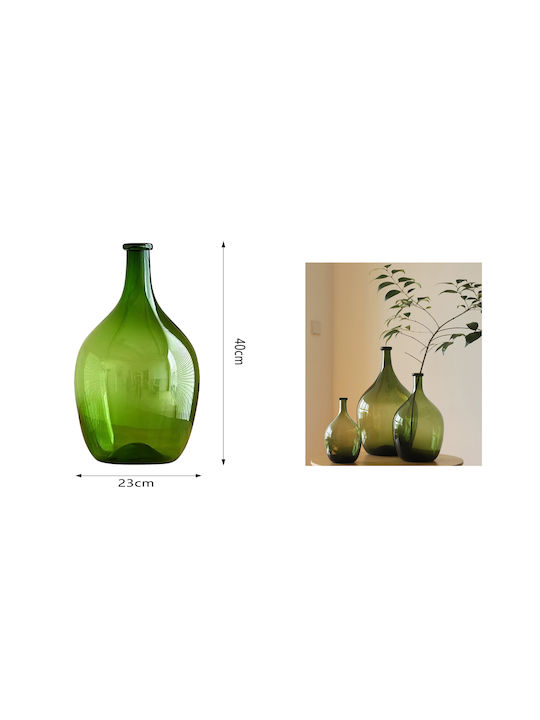 Cosmofan Διακοσμητικο Βαζο Γυαλινο 23*40cm
