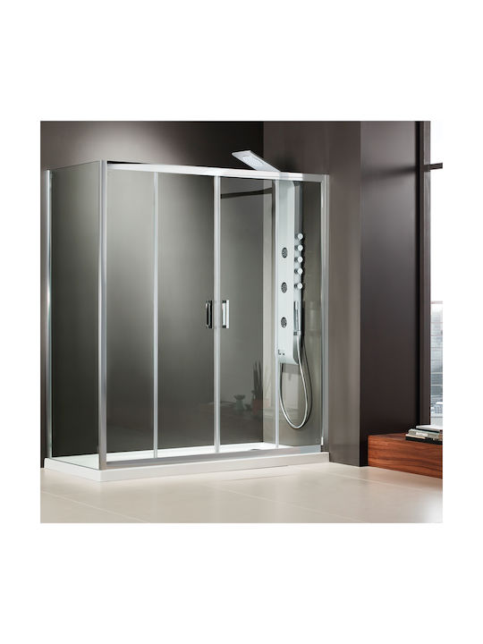 Axis Feste Seite für Dusche 70x185cm Sauberes Glas