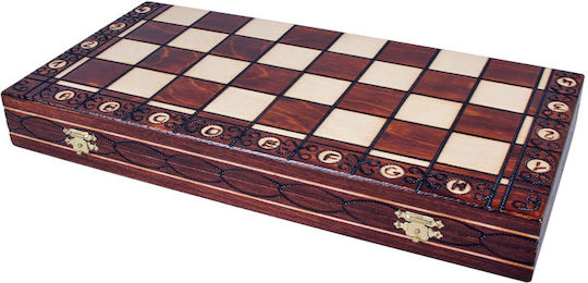 Senator Schach 42x42cm Klassisches Hölzernes Schachset Perfektes Geschenk