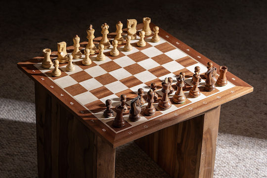 Chessboard No 5 Description Mahogany Maple Inlay