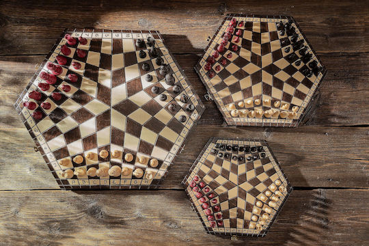 Chess Three Players Large 54x47cm