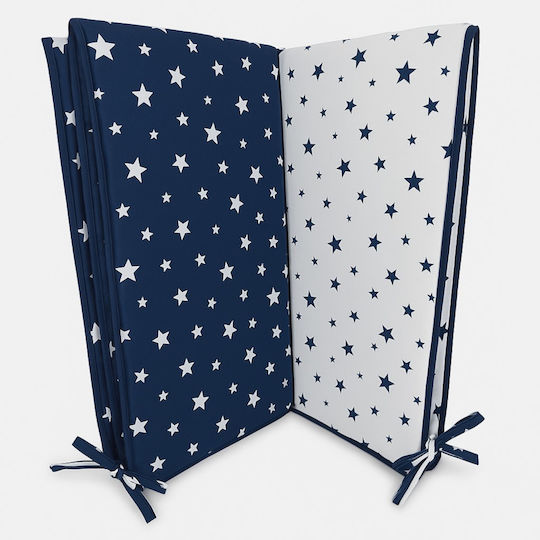 Beboulino Stars Crib Bumpers Classic Inside Blue 70x140cm