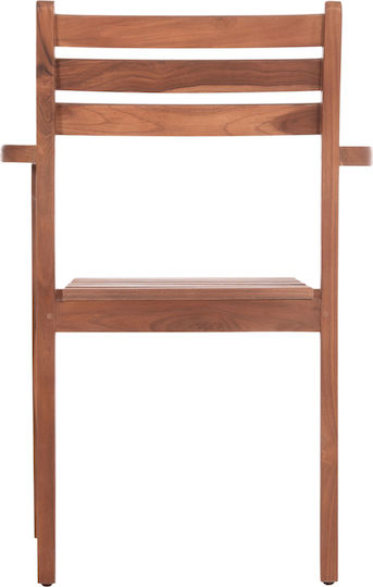Scaun De Exterior Din Lemn Kempo Natural 58x58x88cm