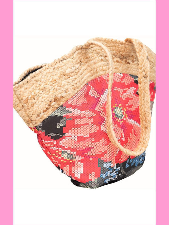 Bluepoint Korbweide Strandtasche Mehrfarbige