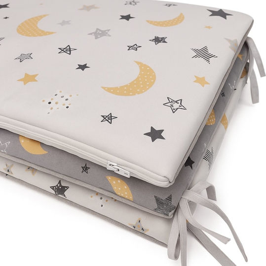 Beboulino Moon Stars Bettumrandungen Klassisch Innerhalb Gray 35x360cm