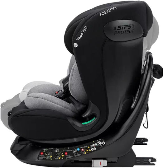 Osann Taos 360 Baby Car Seat i-Size with Isofix Grey Melange