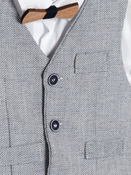 Baptismal Suit Boy Blue-Grey Kth-2442 Lollipop Bls-24-kth-2442