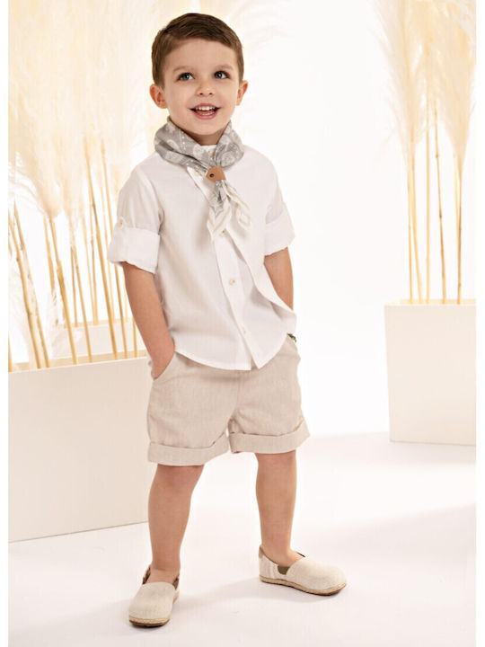 Baby Bloom Boys Baptism Suit Beige