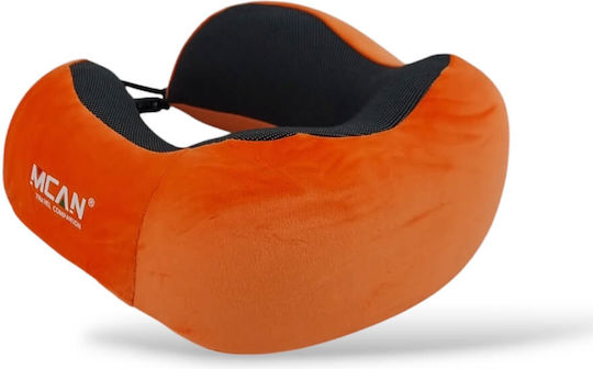 Mcan M-13 Μαξιλαράκι Ταξιδίου Memory Foam Πορτοκαλί