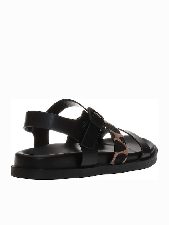 Γυναικεία Σανδάλια Flatforms Μαύρα