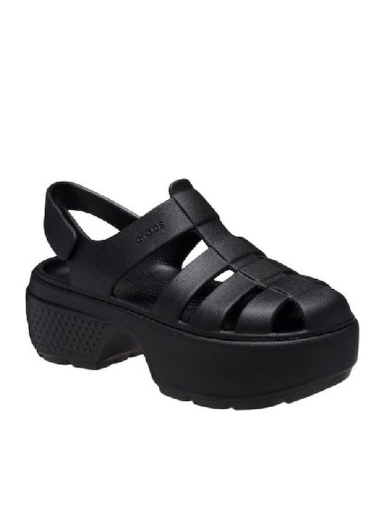 Stomp Women's Flat Sandals in Black Color