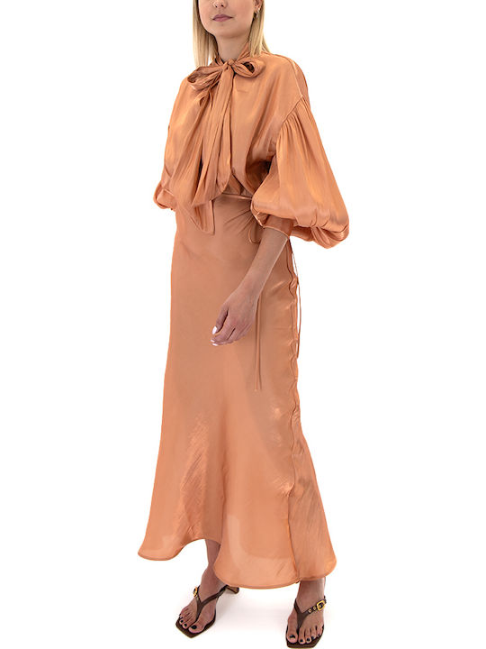 Women's Blouse Long Sleeve Bronze