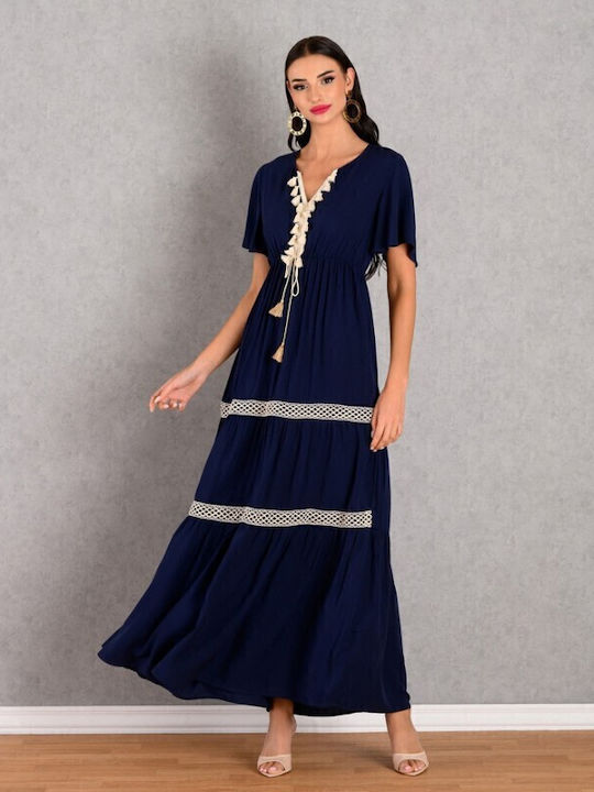 Summer Midi Dress Blue