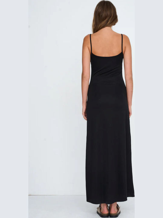 Sommer Maxi Abendkleid Schwarz