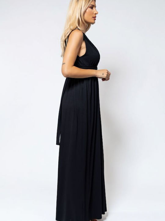 Rochie Maxi De Vară Pentru Nuntă / Botez Neagră